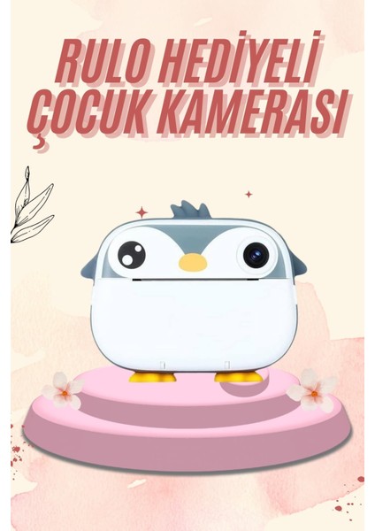 Dijital Hd Video Kamera Çocuk Fotoğraf Makinesi Anlık Termal Rulo