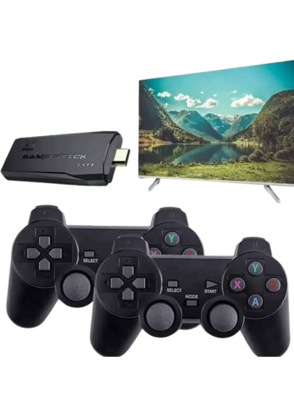 Retro Game Stick Çift Kol Kablosuz Atari Oyun Konsolu 2.4g Uyumlu