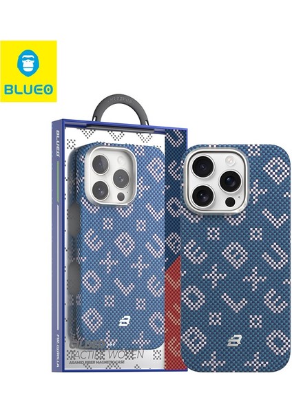 iPhone 16 Pro Uyumlu Magsafe Özellikli Orijinal Karbon Gilded Tactile Aramid Fiber İnce Slim Kılıf
