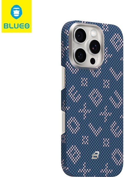iPhone 16 Pro Uyumlu Magsafe Özellikli Orijinal Karbon Gilded Tactile Aramid Fiber İnce Slim Kılıf modelleri