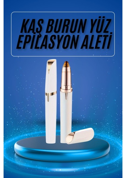 Epilasyon Aleti Şarjlı Tüy Kıl Alma Kaş Bıyık Unisex Yüz Bakım Tıraş Aleti