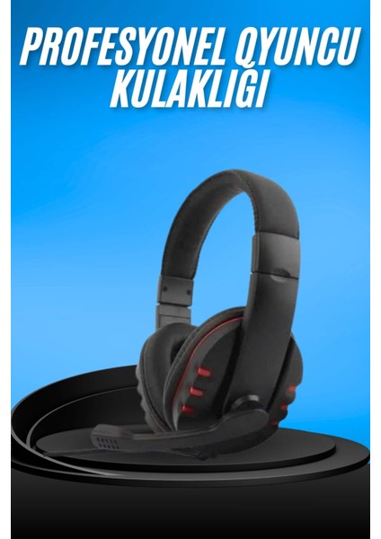 Oyuncu Kulaklığı Kulak Üstü Kablolu Gaming Kulaklık Mikrofonlu Anc Özelliği