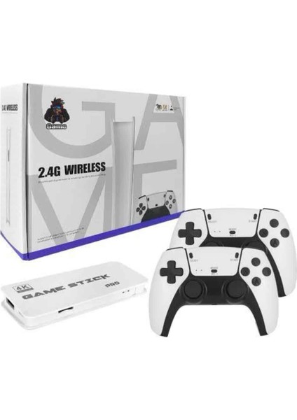 3D 4K 2000 Oyunlu Game Stick Oyun Konsolu Çift Konsol