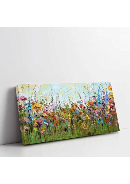 Soyut Kalın Çiçekler Kanvas Tablo fiyatları