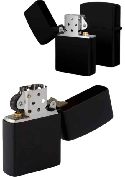 Erkeklere Özel Hediyelik Eşya Zippo Metalik Benzinli Çakmak Doldurulabilir