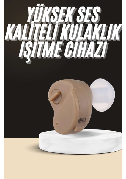 Mini Kulak Içi Işitme Cihazı Tekli Pilli Uzun Ömürlü Ses Kaliteli