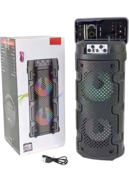 Bluetooth Hoparlör Büyük Boy Ses Bombası Fm Radyolu