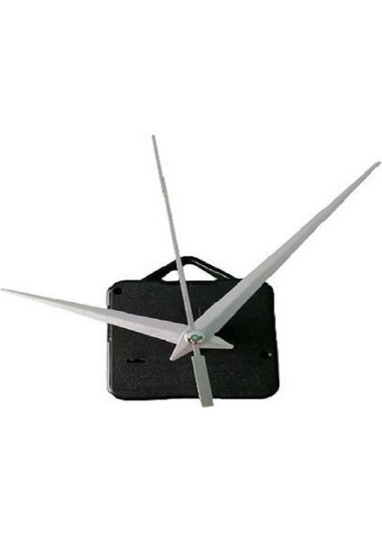 Beyaz 18 mm Quartz Saat Mekanizması ve Seti (Akrep, Yelkovan, Saniye)