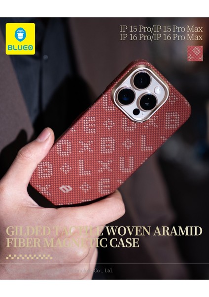 iPhone 16 Pro Uyumlu Magsafe Özellikli Orijinal Karbon Gilded Tactile Aramid Fiber İnce Slim Kılıf fırsatları