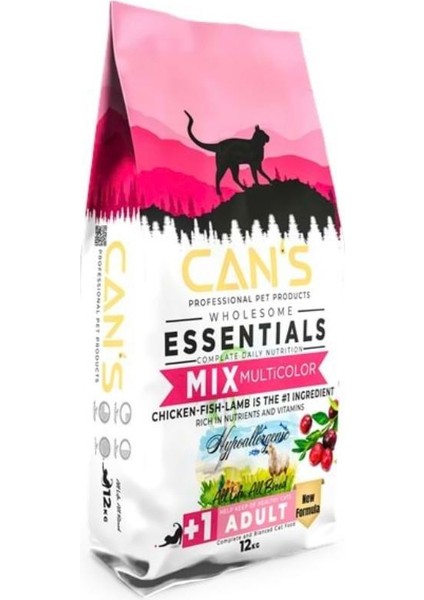 Cat Adult Yetişkin Kedi Maması Gourme Mix 12 kg Tavuk-Balık-Kuzulu
