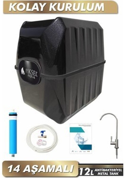 Piksel Aqua 14 Aşamalı Pompalı Multimineralli Su Arıtma Cihazı (PKS-0112)