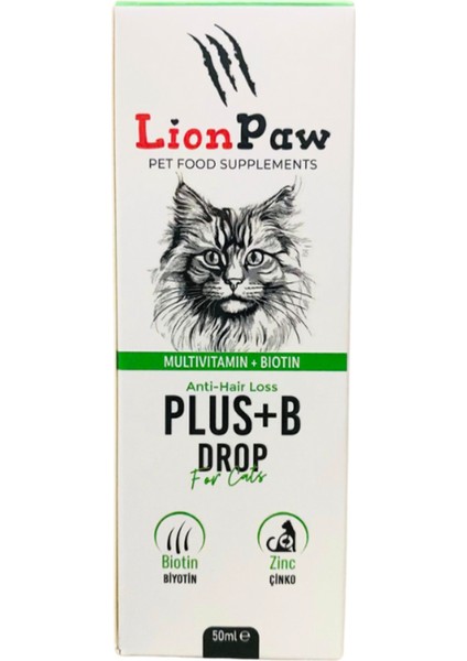 Kediler Için Tüy Sağlığı Destekleyici Multivitamin Kedi Tüy Dökümü Önleyici Damla Biyotin 50 ML