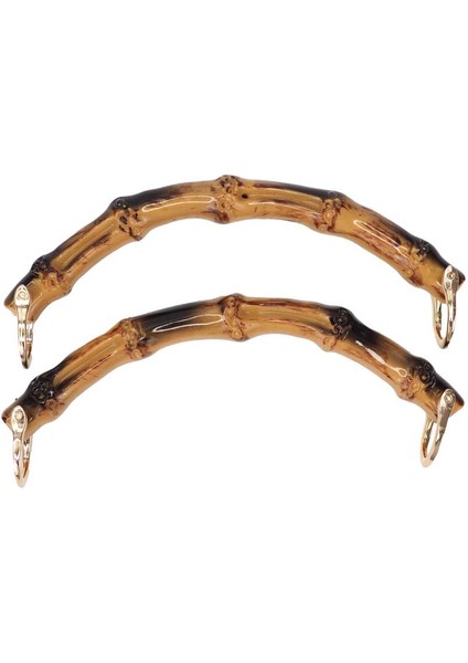 Bambu Görünümlü Çanta Sapı Kısa C Model 14 cm (Çift)