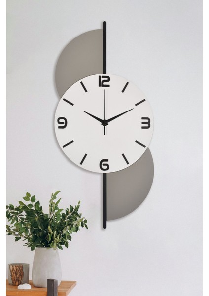 Ahşap Işıklı Beyaz Duvar Saati 30X65 Cm, Modern ve Şık Tasarım fiyatları
