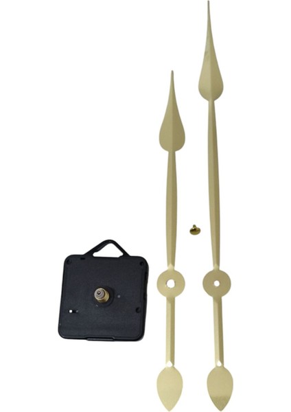 Sessiz Duvar Saati Mekanizması, Quartz, Askılı, 18 mm Şaft, 60-80 cm Uyumlu