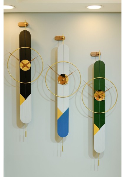 Siyah-Gri Modern Metal Lake Duvar Saati, Şık ve Dekoratif Tasarım fırsatları