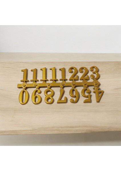 3 cm Plastik Duvar Saati Rakamları ve Sayıları, Şık ve Modern Tasarım