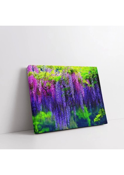 Ağaçtan Sarkan Sümbüller Kanvas Tablo fiyatları