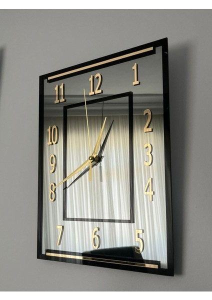 Şık Dekoratif Ayna Duvar Saati, Zarif ve Eşsiz Hediye Seçeneği