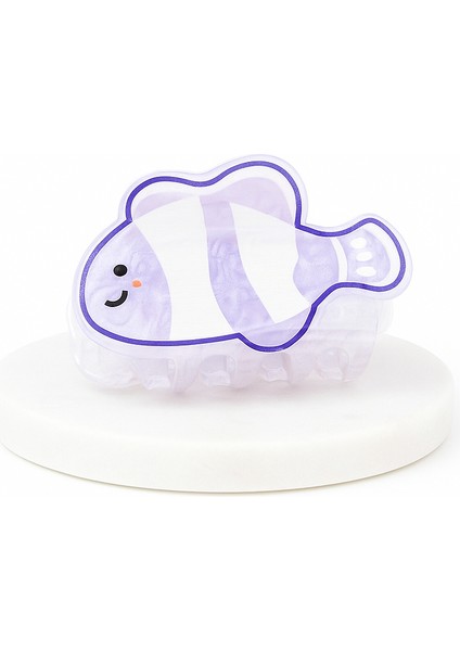 Mini Lila Balık Mandal Toka