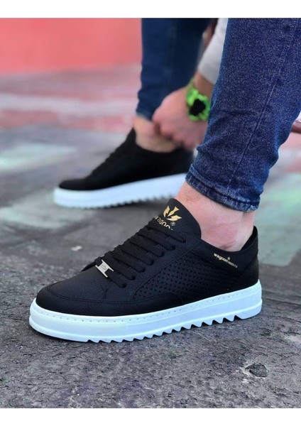 D-Erkek Siyah/beyaz Casual Ayakkabı WG505