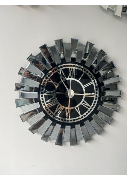 70 cm Art Mirror Elite Piyano Aynalı Saat, Füme Renkli, Şık ve Modern Tasarım fiyatları