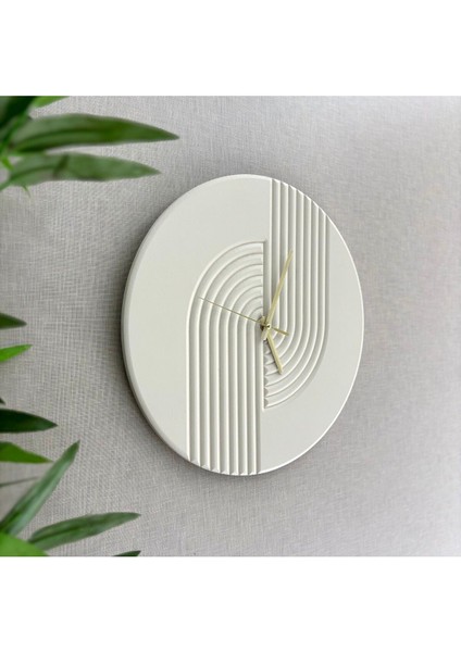 El Işçiliği Bej Renkli 40X40CM Şık Duvar Saati fiyatları