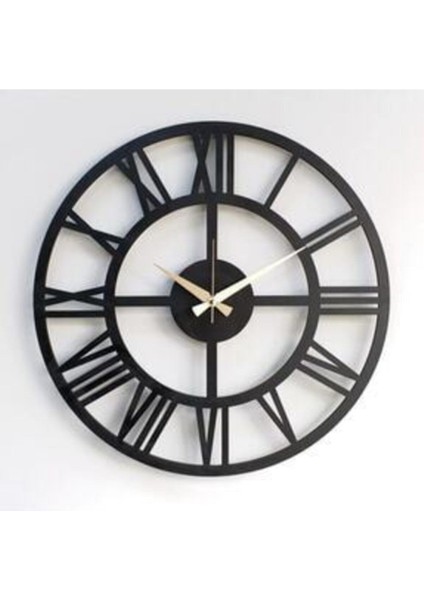 Şık 40 cm Ahşap Mdf Tam Sayılı Dekoratif Duvar Saati