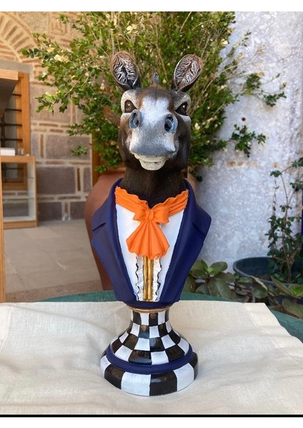 Bay Essek Bust Heykel Bıblo Lacivert