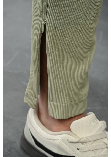 Erkek Fermuar Paça Detaylı Fitilli Jogger indirimleri