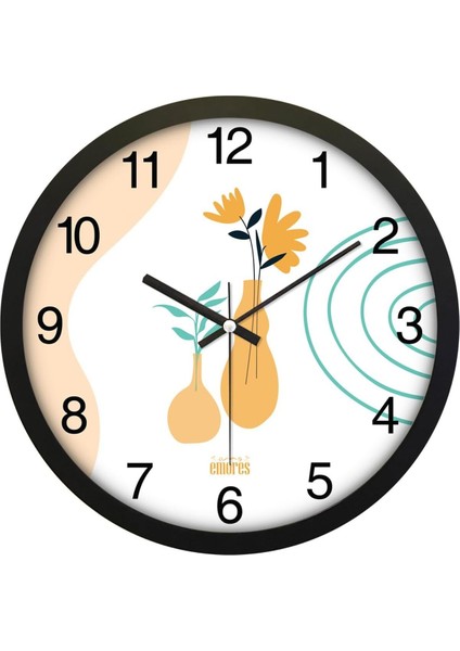 30 cm Gerçek Cam Sessiz Duvar Saati, Şık ve Modern Tasarım