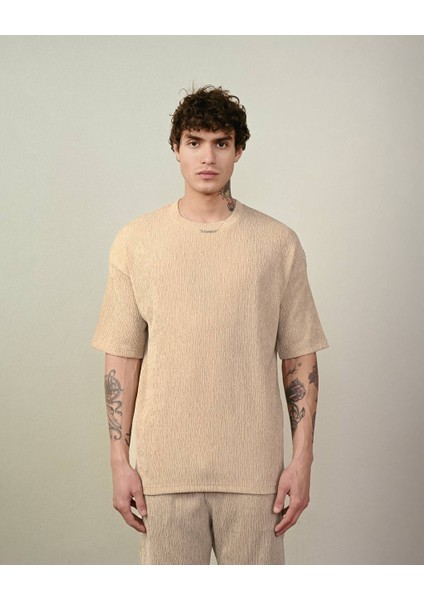 Erkek Bürümcük Oversize Tişört