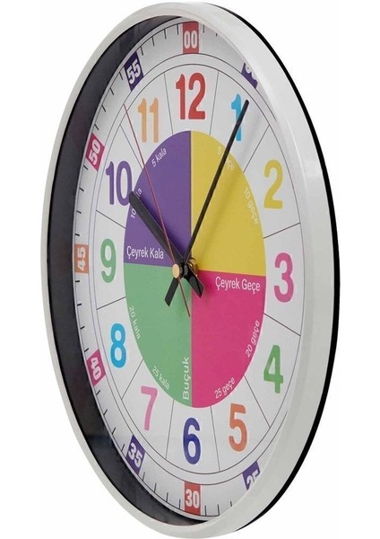 Renkli Çocuk Odası Saati, 30 Cm, Eğlenceli ve Şık Tasarım fiyatları