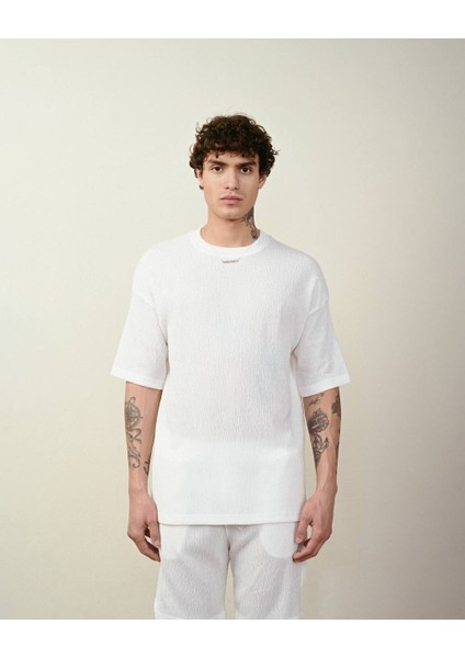 Erkek Bürümcük Oversize Tişört