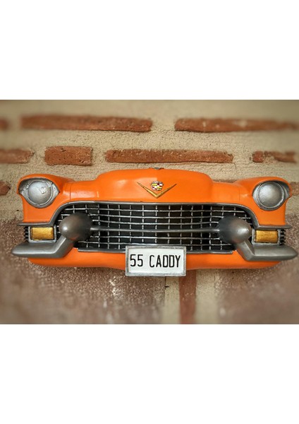 Cadillac Duvar Obje Araba Biblo Turuncu