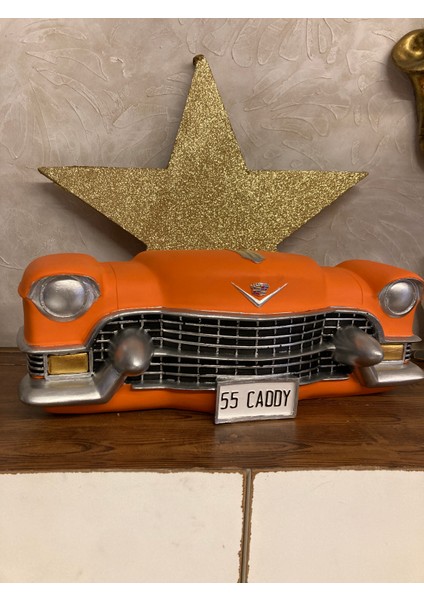 Cadillac Duvar Obje Araba Biblo Turuncu fiyatları