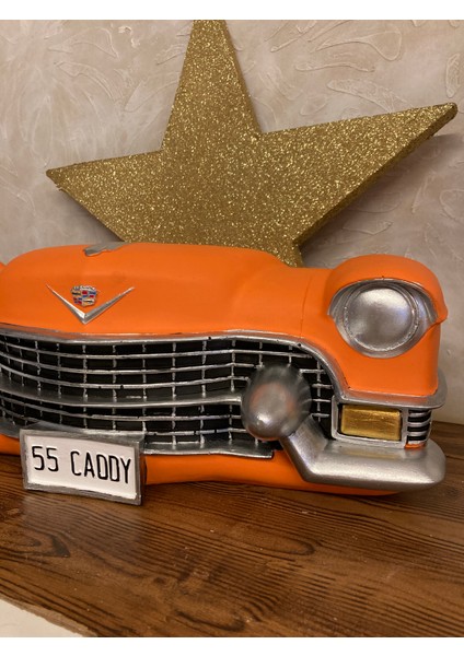 Cadillac Duvar Obje Araba Biblo Turuncu fırsatları