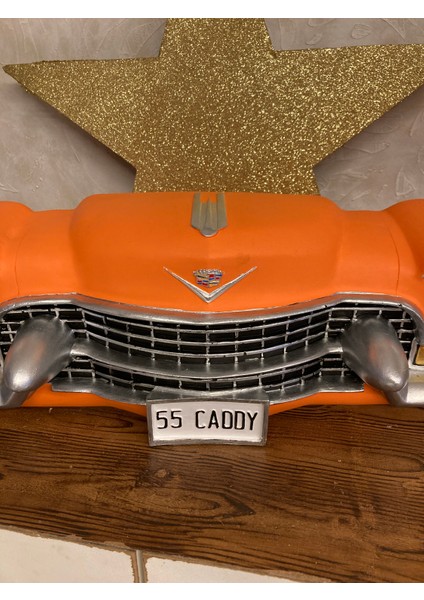 Cadillac Duvar Obje Araba Biblo Turuncu indirimleri