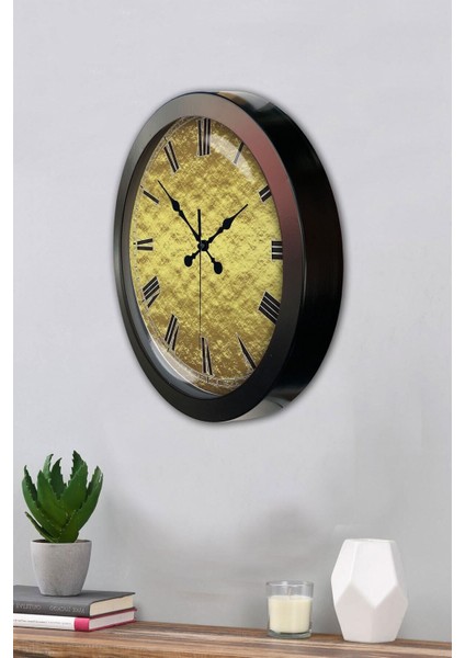Şık 36 cm Siyah Metal Duvar Saati, Modern Dekorasyon Için Mükemmel Seçenek fiyatları