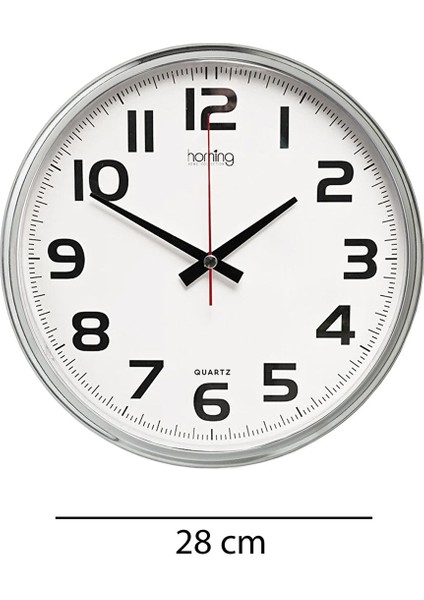 Krom Renkli Modern Duvar Saati 28 Cm, Şık ve Şık Tasarım modelleri