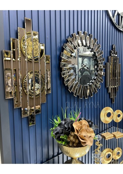 65 cm Bronz Piyano Saat ve 35X75 cm Ritmik Aynalar, Şık ve Dekoratif Ürünler fiyatları