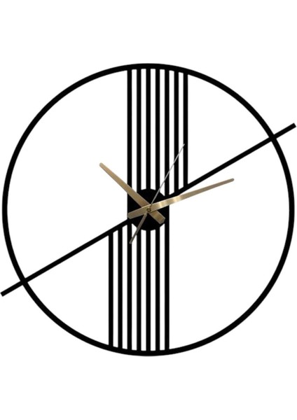 Şık Metal Duvar Saati 50X50, Siyah Renkli ve Modern Tasarım fiyatları