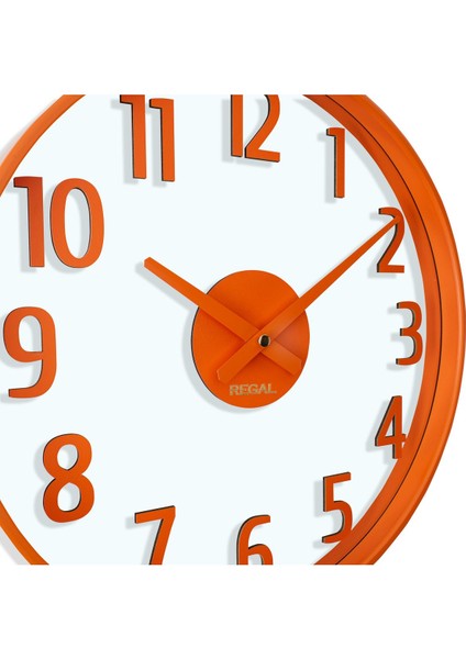 Turuncu T2 Opal Duvar Saati, Şık ve Modern Tasarım, Ev ve Ofis Için Ideal. fırsatları