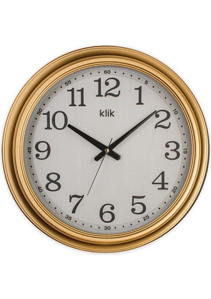 Vintage Tasarım Şık Duvar Saati, Altın Renkli Dekoratif Saat, Ev Dekorasyonu Için Ideal