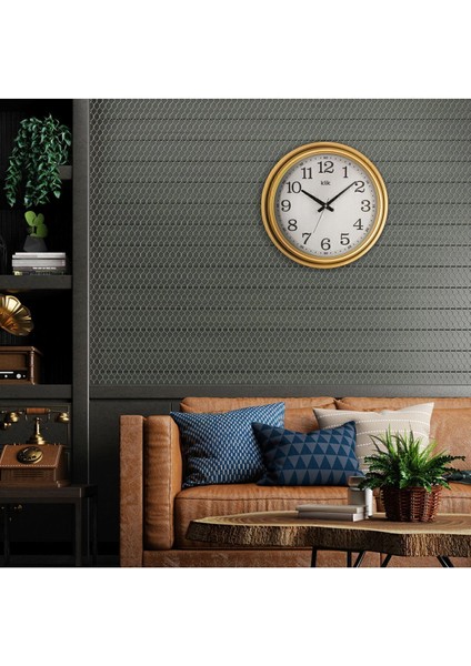 Vintage Tasarım Şık Duvar Saati, Altın Renkli Dekoratif Saat, Ev Dekorasyonu Için Ideal fiyatları