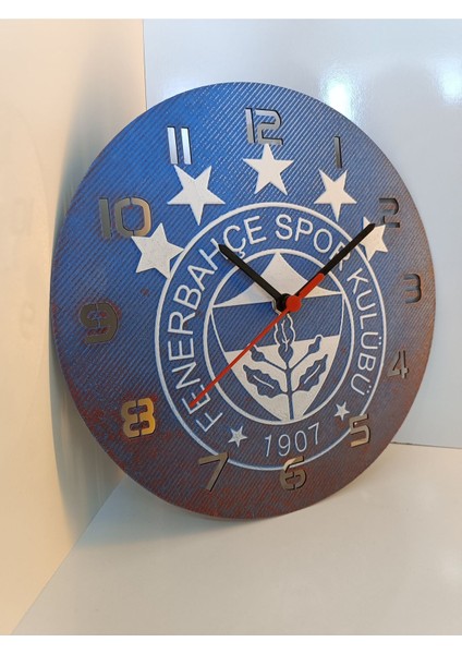 Renkli 25 cm Taraftar Duvar Saati, Şık ve Dekoratif Tasarım fiyatları