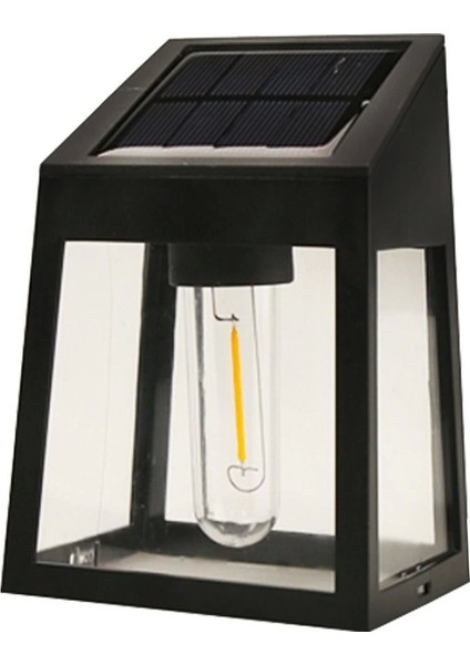 Pilli Solar Güneş Enerjili Gece Sensörlü Bahçe Aydınlatma Lambası (2 Li Paket) (4172)