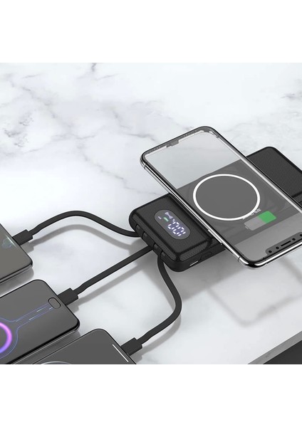 10.000 Mah Taşınabilir Hızlı Şarj Aleti/wireless Powerbank W01