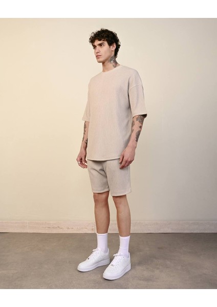 Erkek Krinkıl Oversize T-Shirt fırsatları