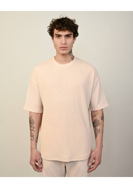 Erkek Krinkıl Oversize T-Shirt